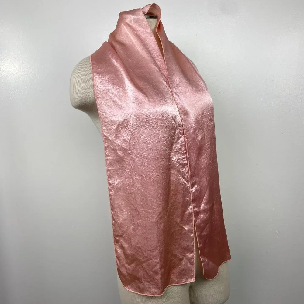 Pink Satiny Scarf 8.5